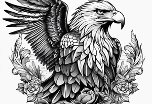Eagle holding a lion tattoo idea