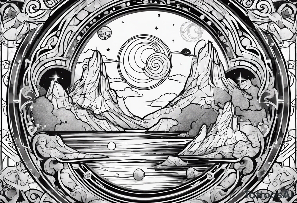 Gallifreyan with Star wars and Lord of the rings tattoo idea