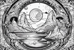 Gallifreyan with Star wars and Lord of the rings tattoo idea