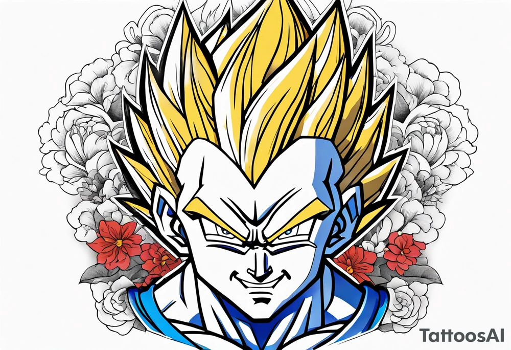 Vegeta tattoo idea