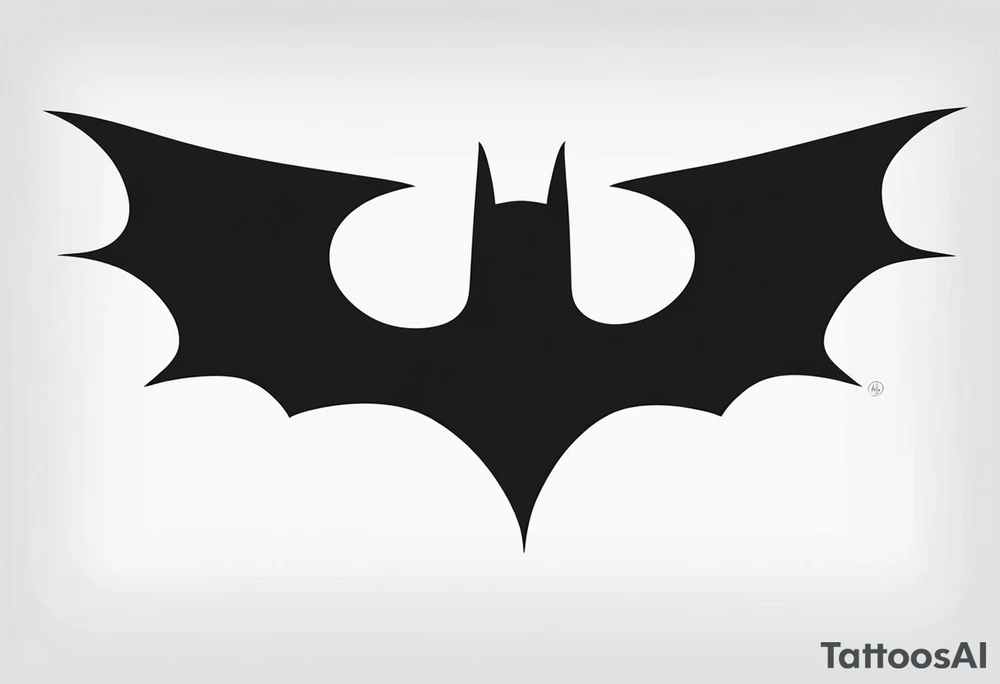 batman logo tattoo idea