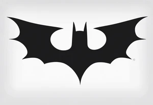 batman logo tattoo idea