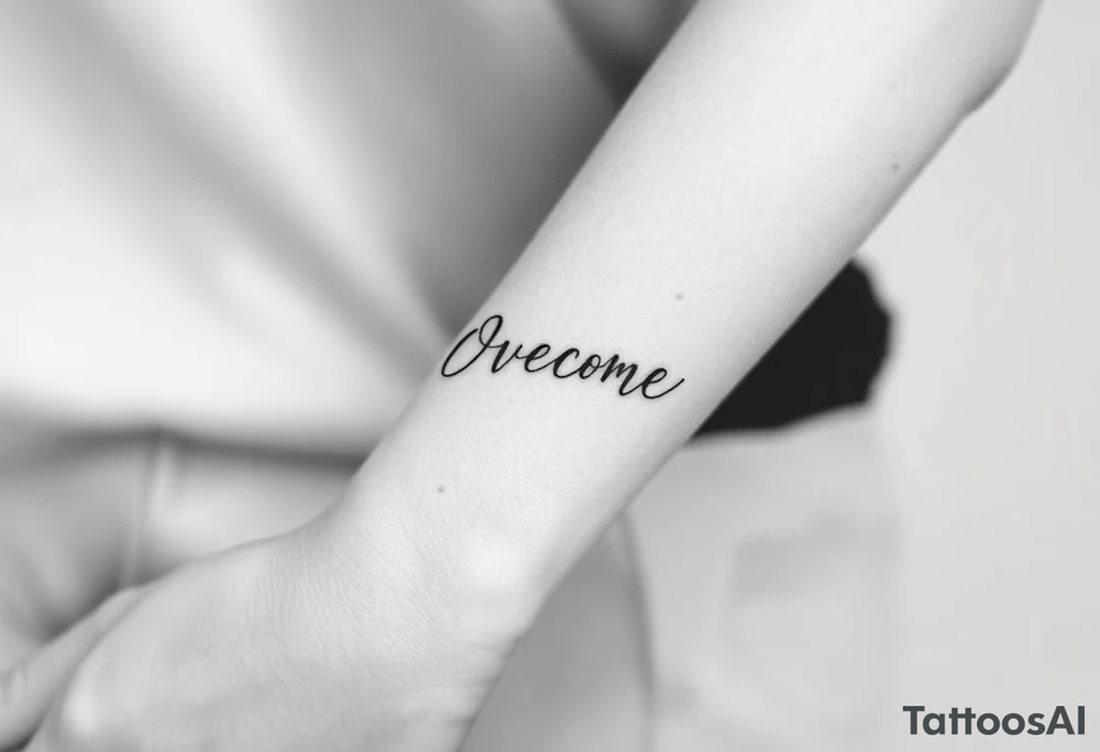 Overcome tattoo idea
