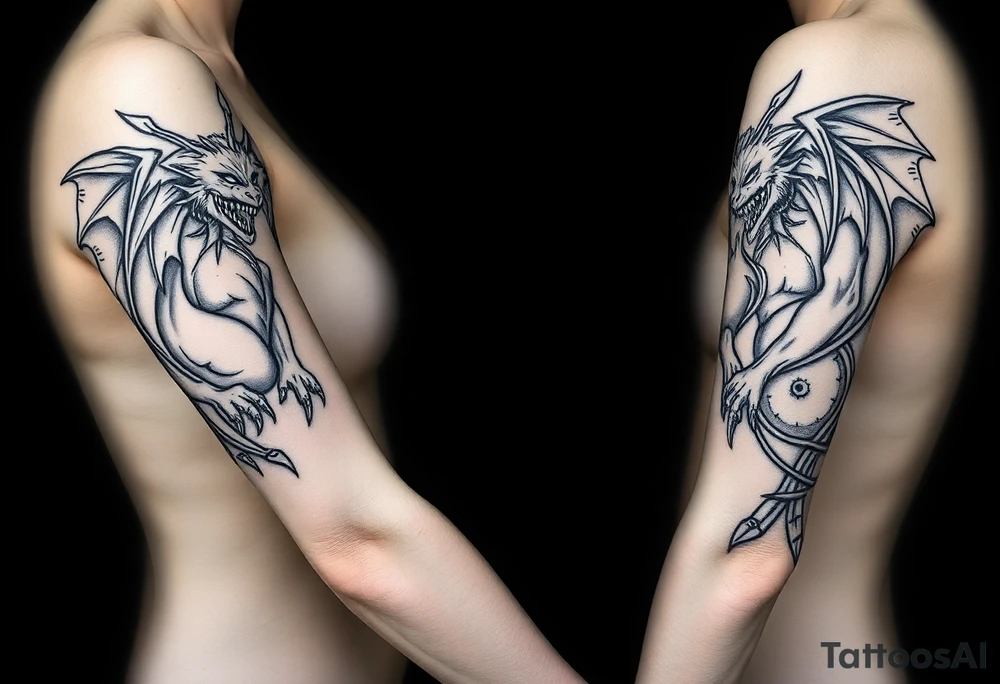 gargoyle tattoo idea