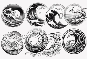 wind waves tattoo idea