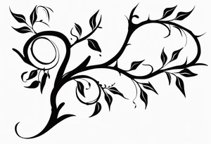 vines tattoos with thorns on shoulder from arm down tattoo idea