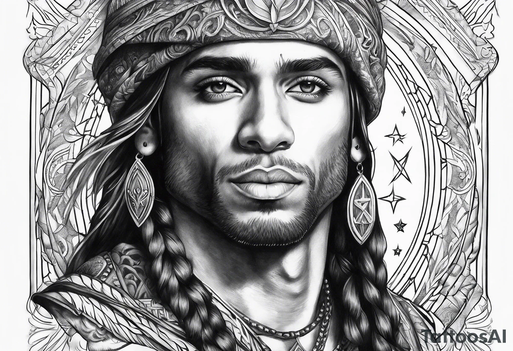 arcangel in the sky tattoo idea