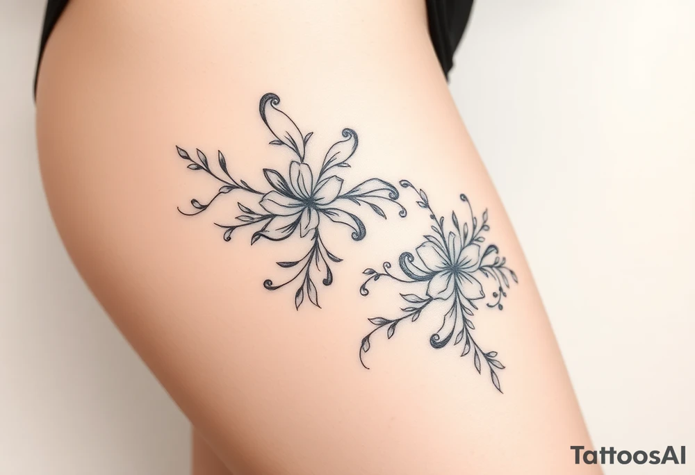 Sexy thigh tattoo tattoo idea