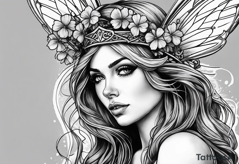 Irish fairy tattoo idea