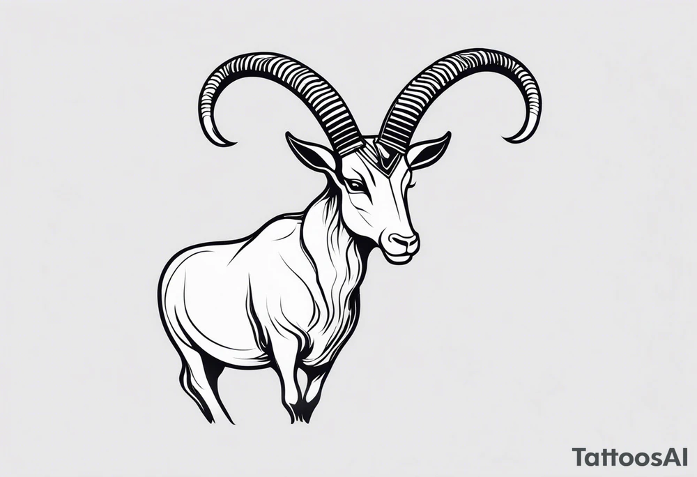 capricorn with sunglasses and shotgun tattoo idea
