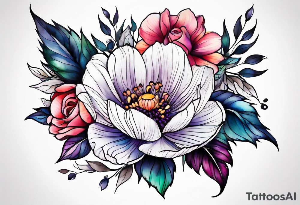 Flower tattoo idea