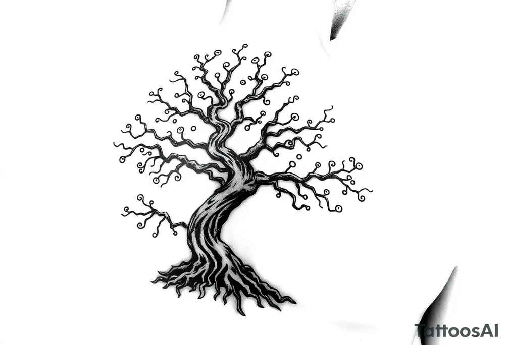 Irish shoulder tattoo, that is non-religious and has a Celtic tree tattoo idea