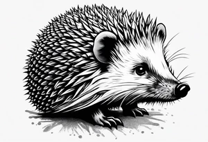 hedgehog with a grenade tattoo idea