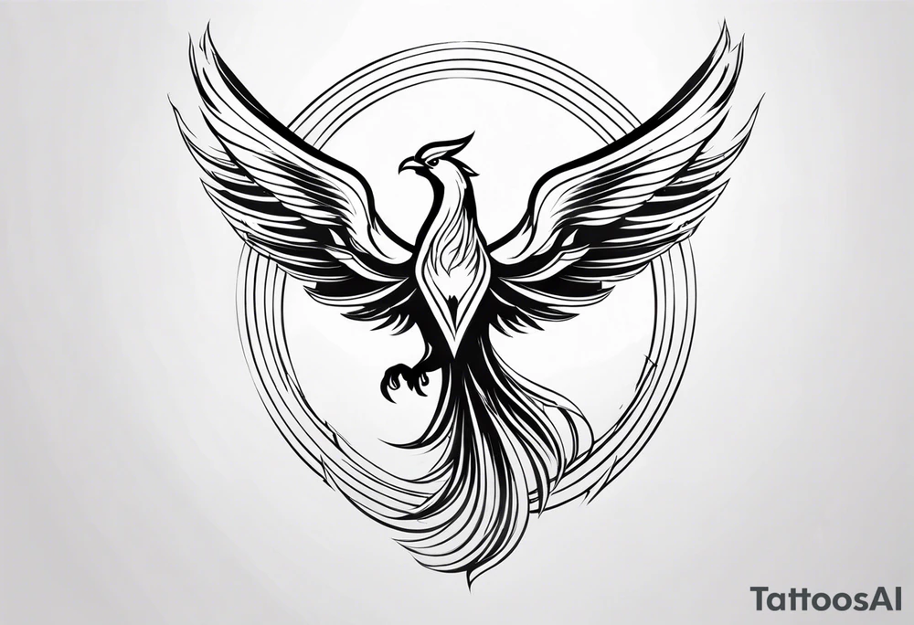 Rising Phoenix tattoo idea