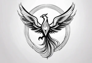 Rising Phoenix tattoo idea