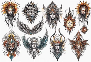 Light liberating people from fear tattoo idea