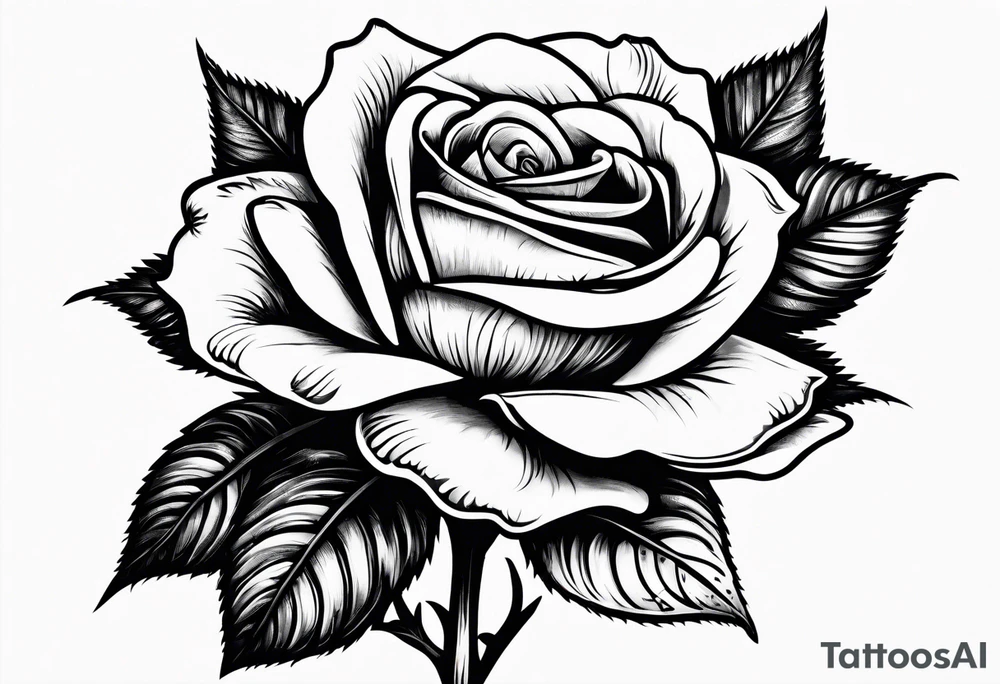 a human hand holding on to a single, long stem rose stem tattoo idea