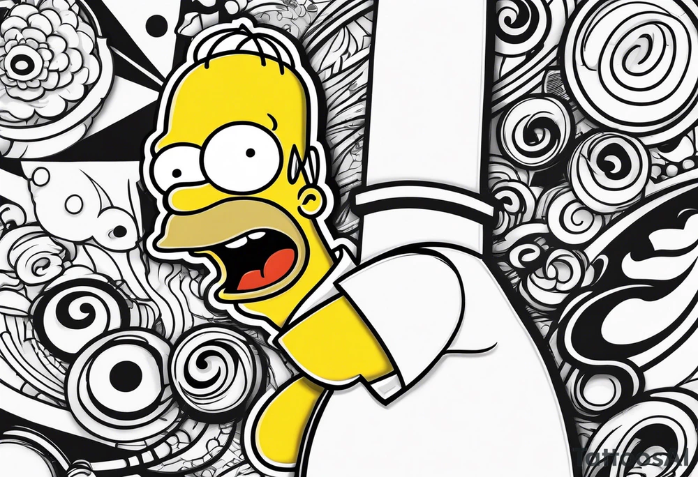 Homer Simpson tattoo idea