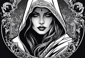 Female grim reaper tattoo idea