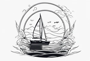 Sea tattoo tattoo idea