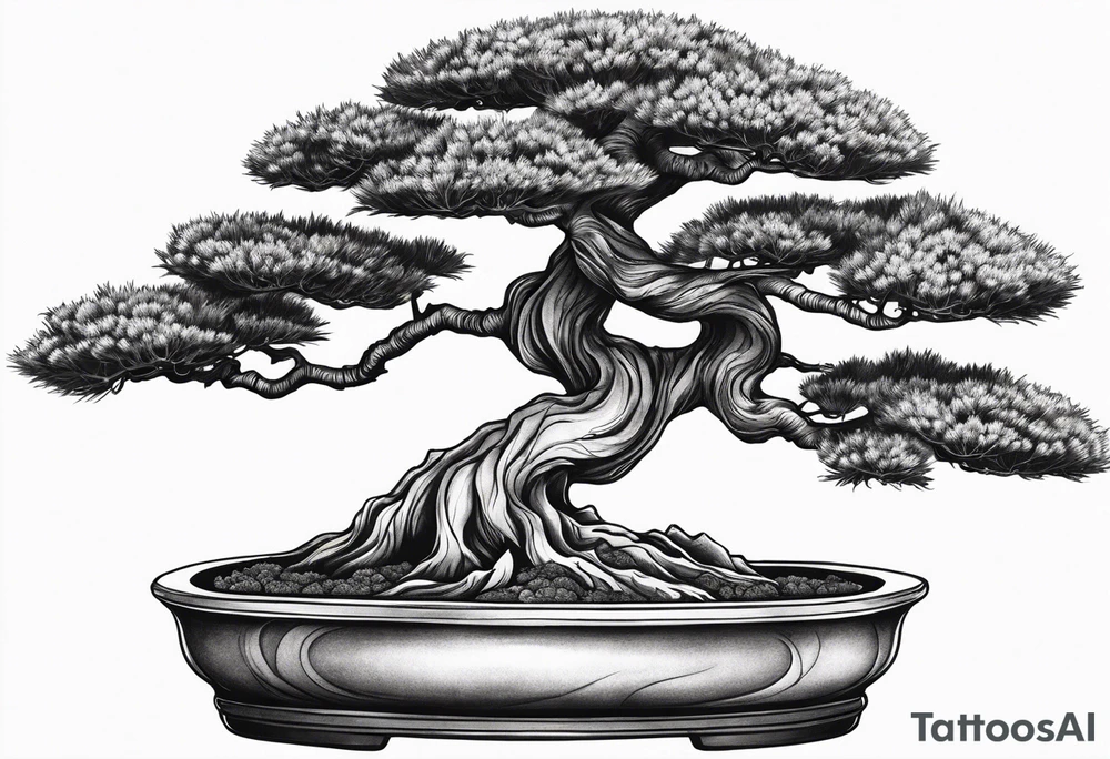 bonsai tree tattoo idea