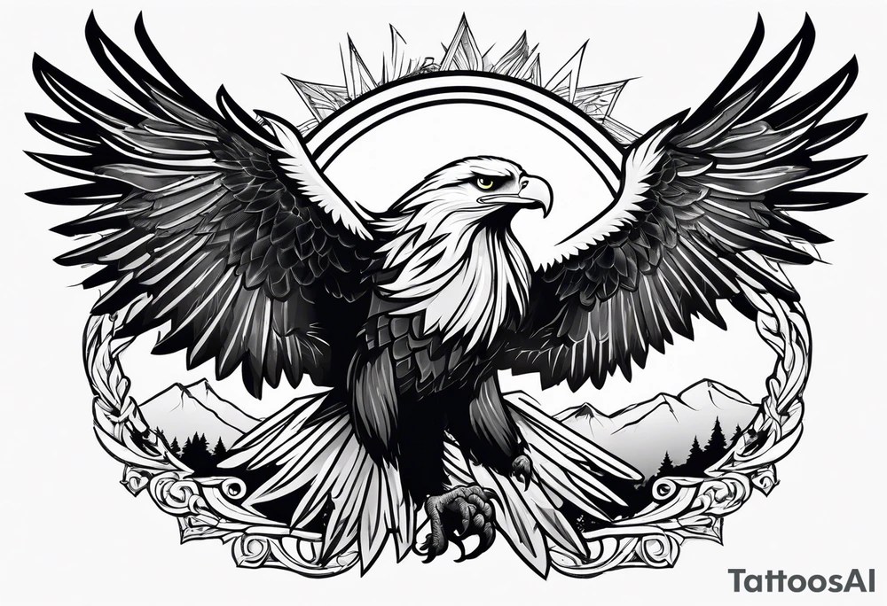 eagle wings tattoo idea