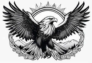 eagle wings tattoo idea