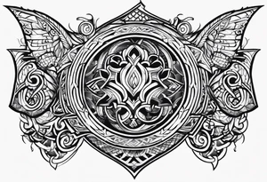 Scottish tribal tattoo idea