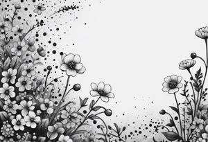 Small flowers tattoo idea