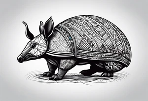 armadillo tattoo idea