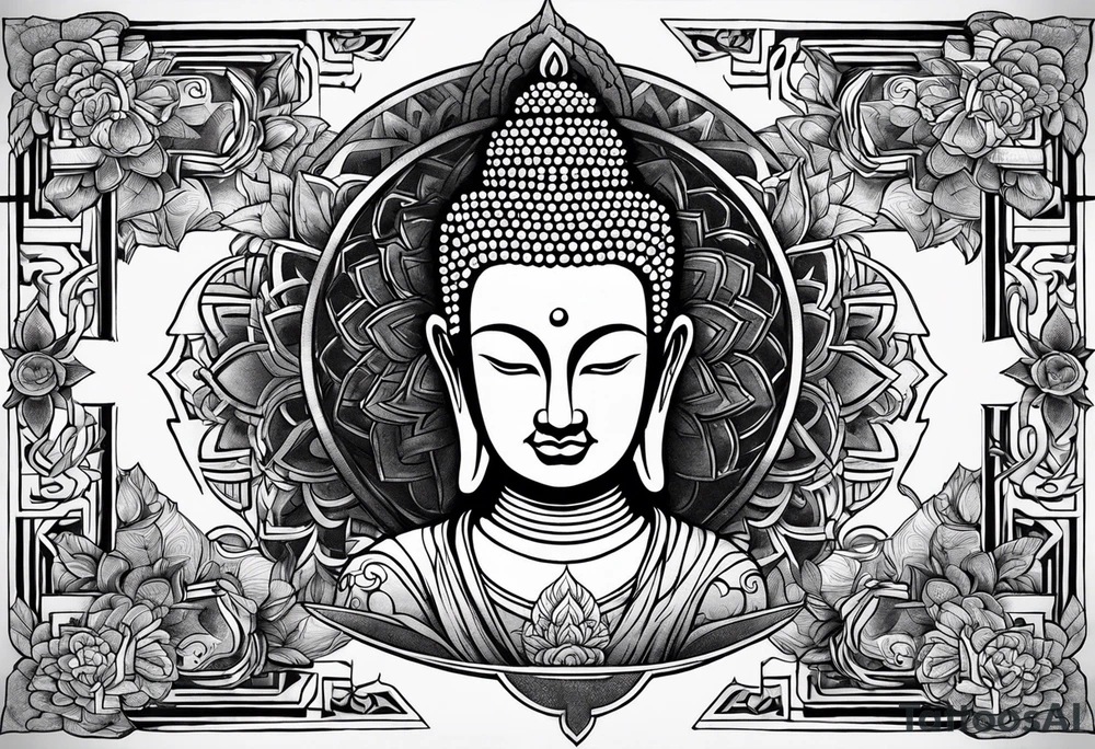Power tatoo buddhisy tattoo idea