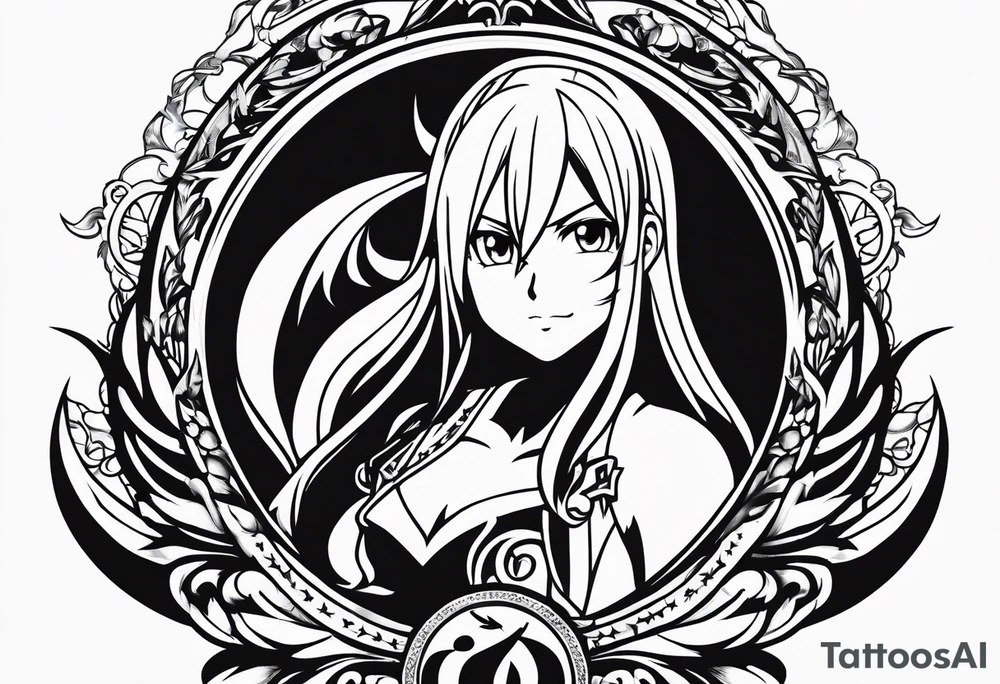 The anime show Fairy tail logo tattoo idea