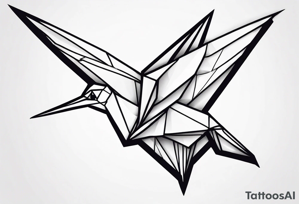 Origami Crane tattoo idea