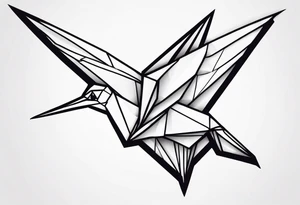 Origami Crane tattoo idea