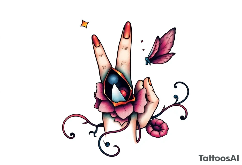 finger tattoo on the finger tattoo idea