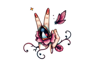 finger tattoo on the finger tattoo idea