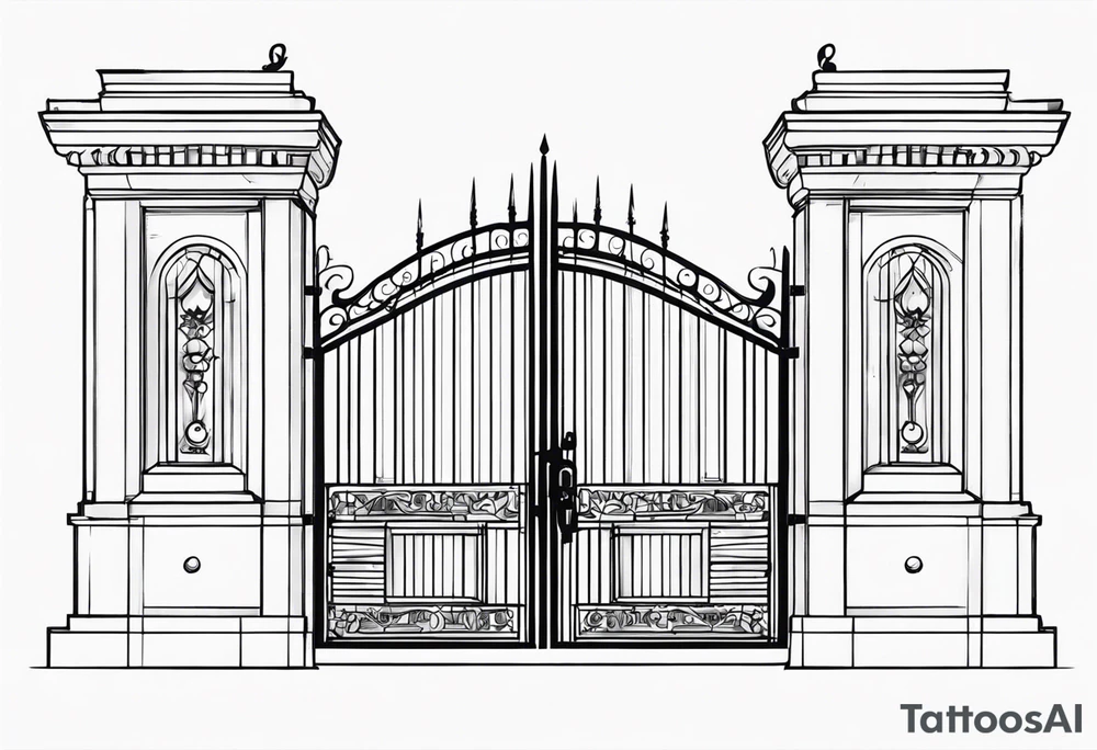 gate vector tattoo idea