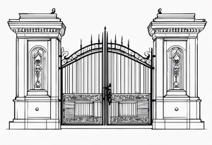 gate vector tattoo idea