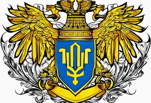 flag of Ukraine tattoo idea