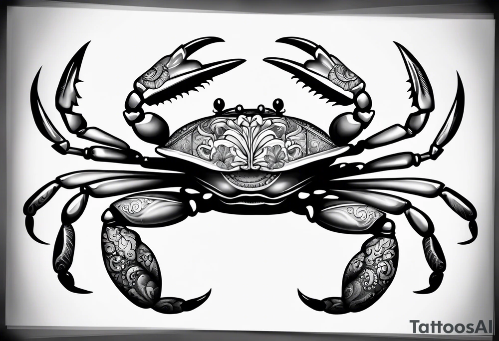 Crabs chicano tattoo idea