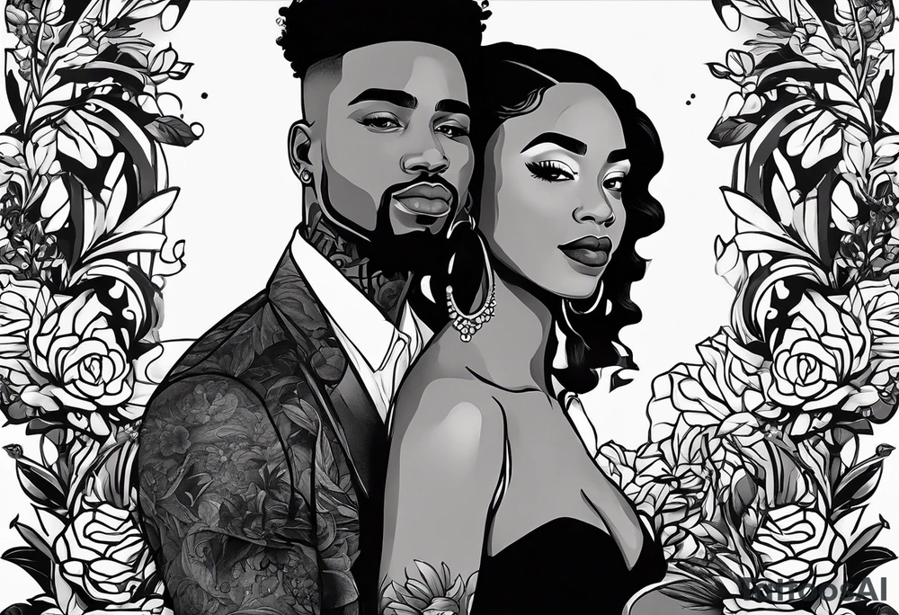 Dejuan & Jeshonda 
est. 2024
written in cursive tattoo idea