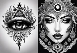 Third eye, smoke tattoo idea