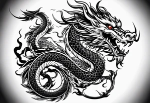 japanese dragon tattoo idea