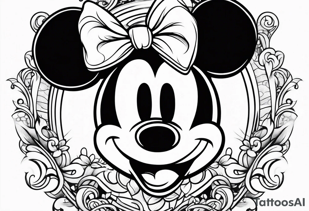 mickey mouse tattoo idea