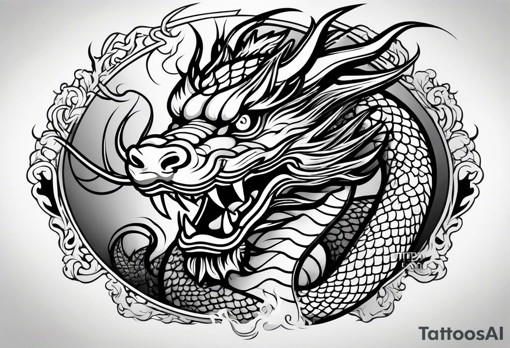 Traditional Chinese Dragon tattoo idea