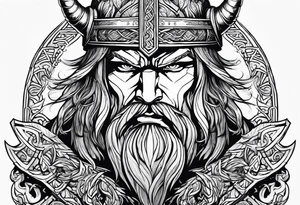 Norse God Sutur Fighting Freyr tattoo idea