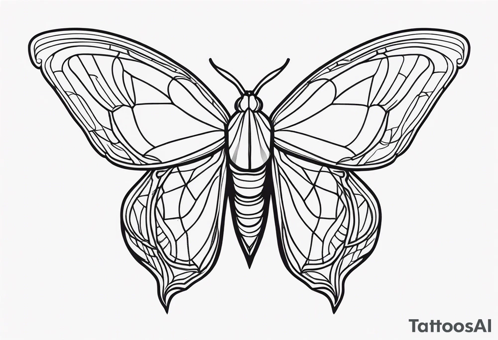 Moth tattoo idea