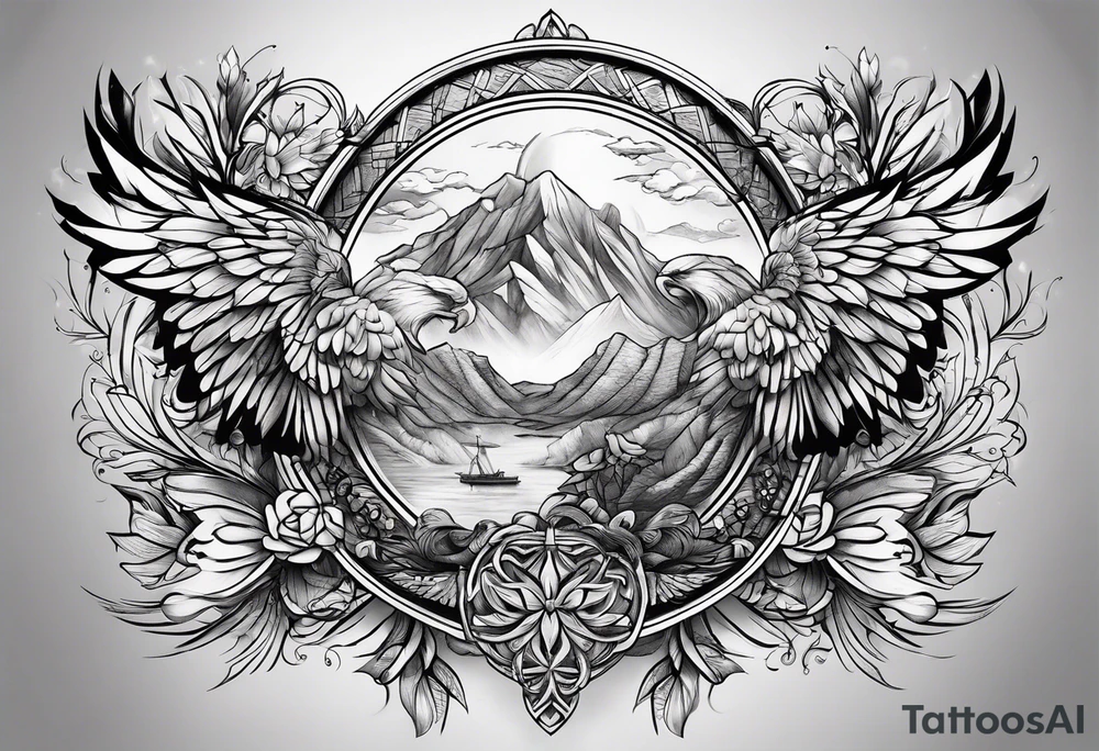 A symbol that emphasizes intelligence, strength and determination. tattoo idea