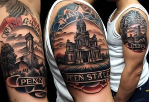 Tattoo with coordinates of the places we have lived. 

Penn state: 40.789680,-77.858063
East 88th: 40.777649,-73.947430
CDM: 33.597440,-117.875750
Annapolis: 38.978291,-76.495682 tattoo idea