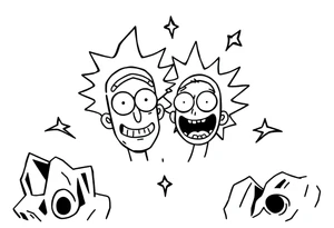 rick et morty tattoo idea